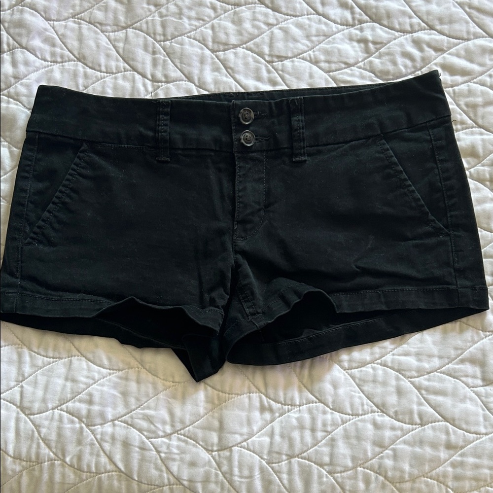 American Eagle Black Women's Cotton Shorts